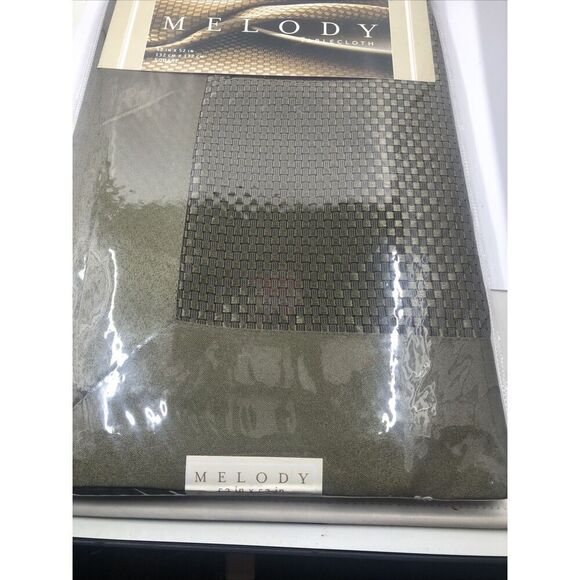 Melody Sage/Green Square Tablecloth 52”x52” VTG New - Picture 7 of 15